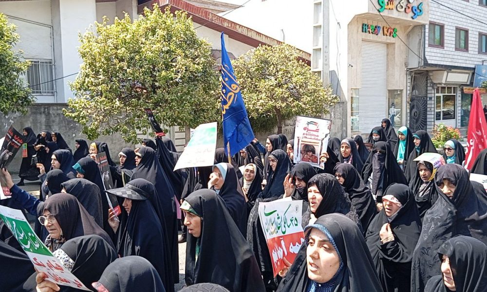 گزارش تصویری؛ راهپیمایی نوریها در دفاع از مردم فلسطین